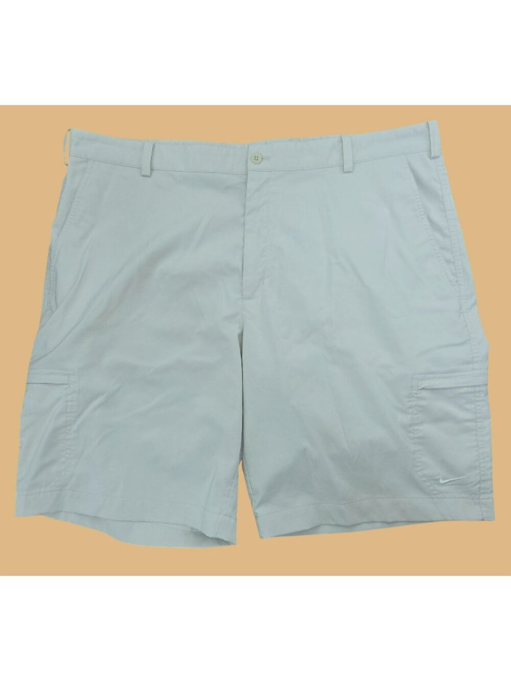 Nike Golf Mens Dri-Fit Beige Cargo Shorts 40